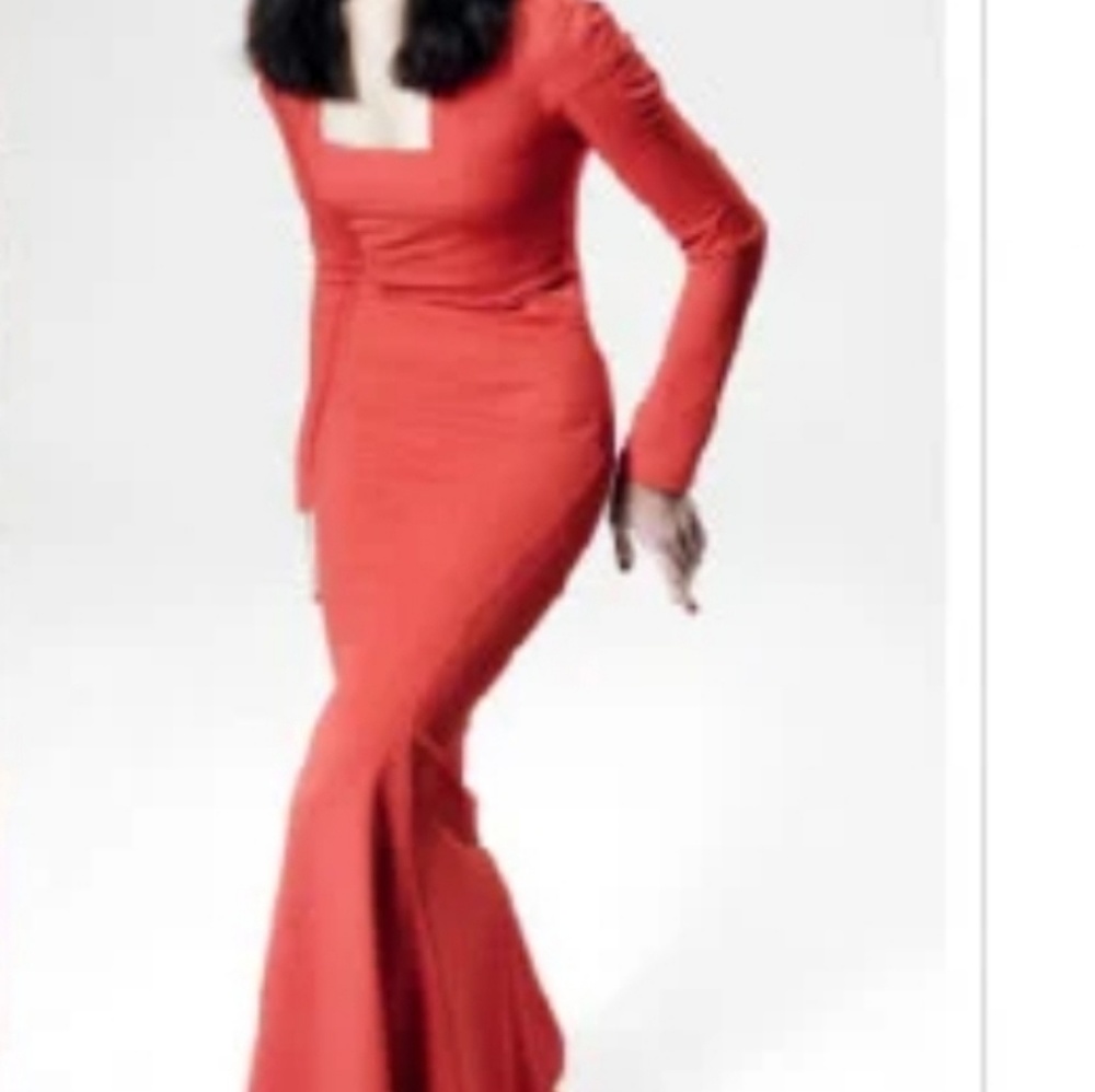 Z Spoke by Zac Posen long sleeve mermaid gown